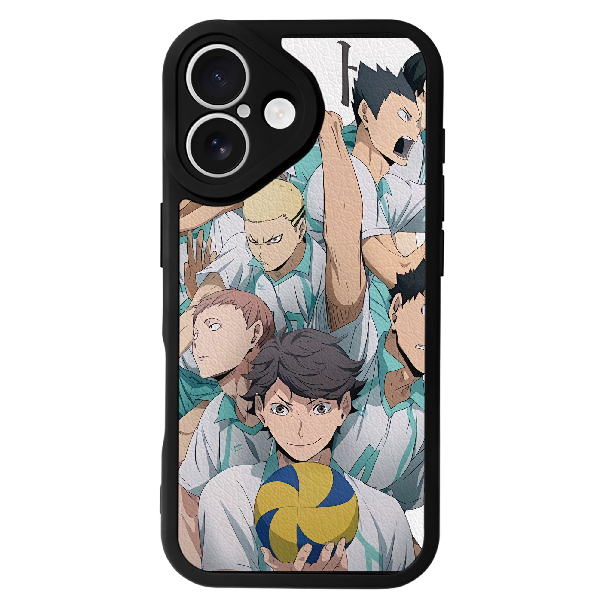 （画像用） ハイキュー!! Haikyu!! 【iPhone 16シリーズ対応】シリコンスマホケース（レザー調） 材質：シリコン